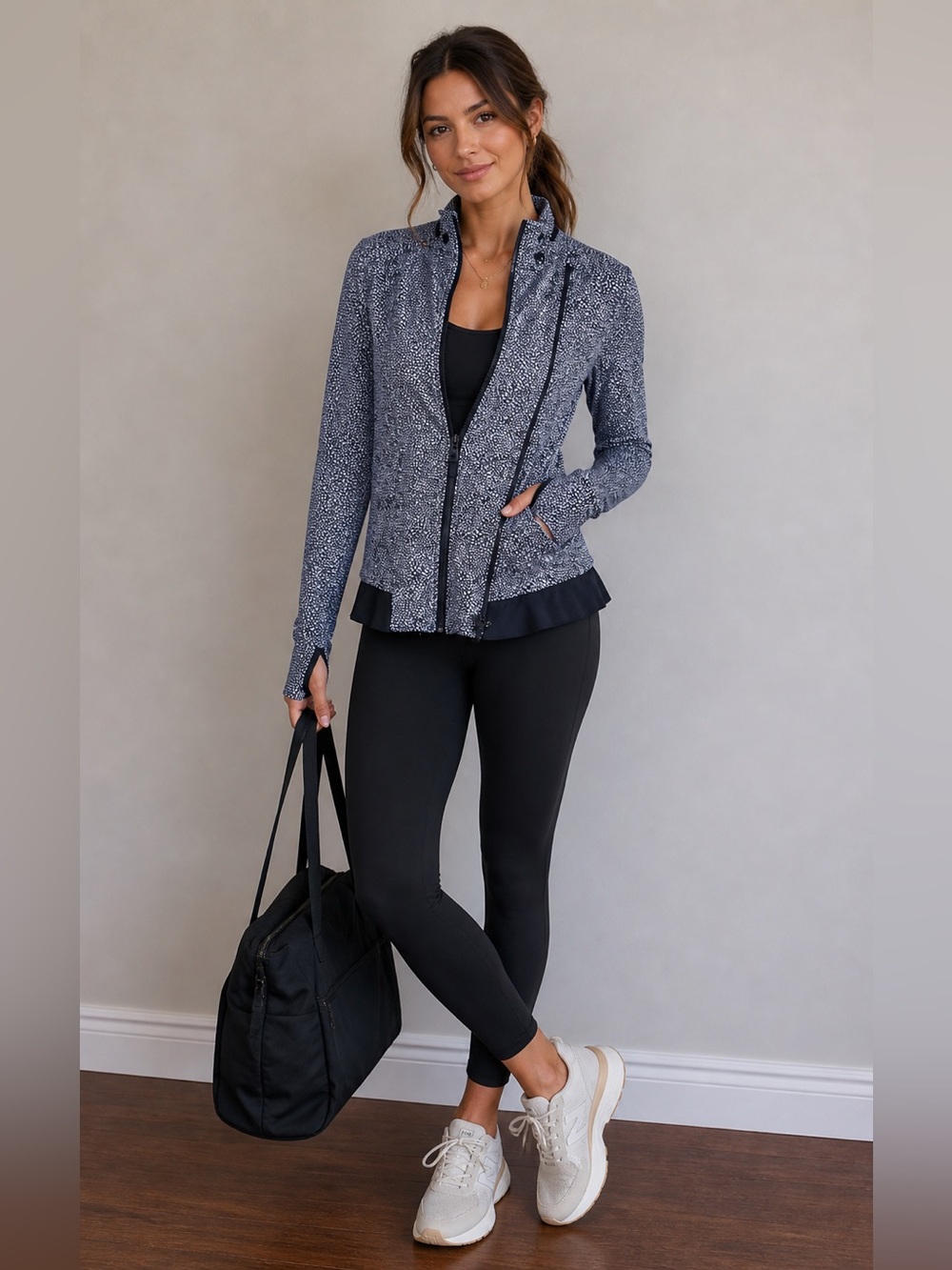 LULULEMON Jacket Busta Move Peplum Ruffle Sz 4 new